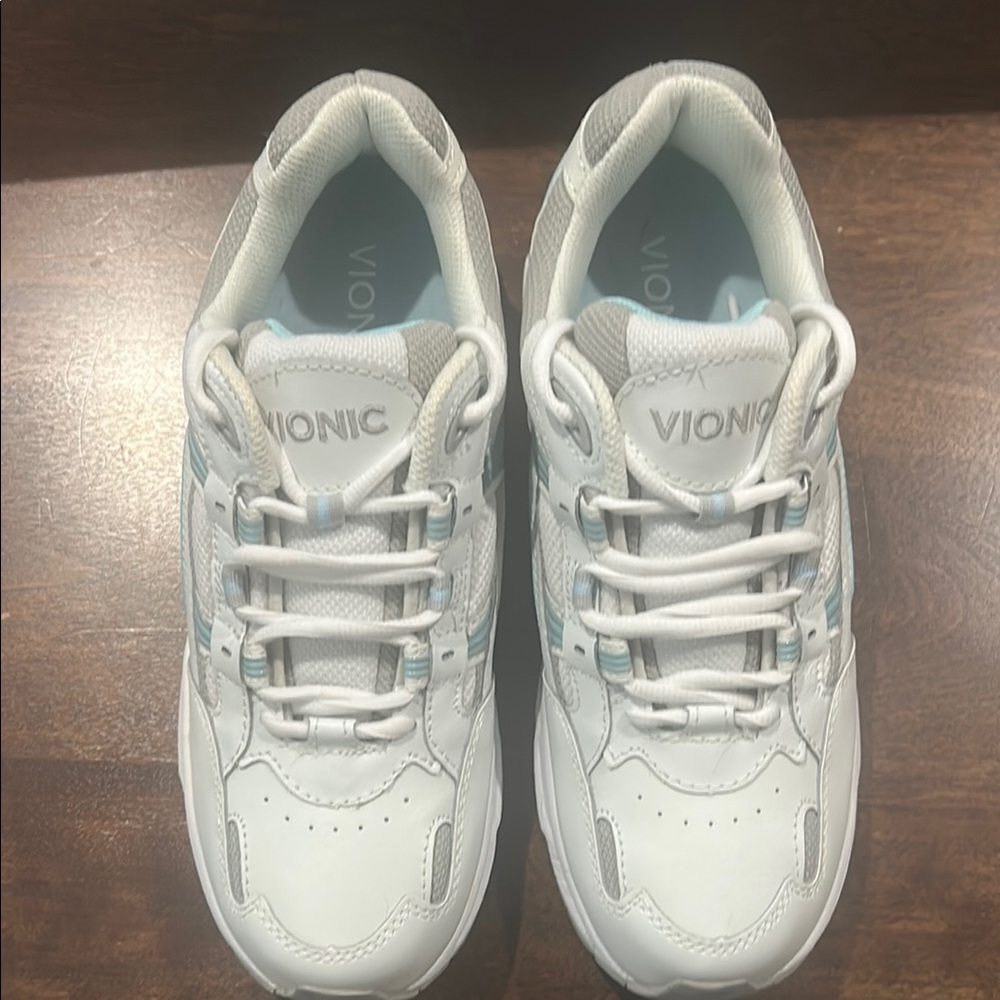 Vionic White and Blue Sneakers